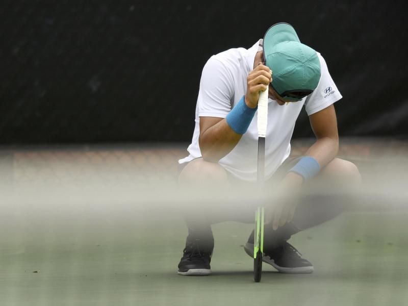 Lee Duckhee ist beim ATP-Turnier in Winston-Salem ausgeschieden. Foto: Walt Unks/Winston-Salem Journal/AP