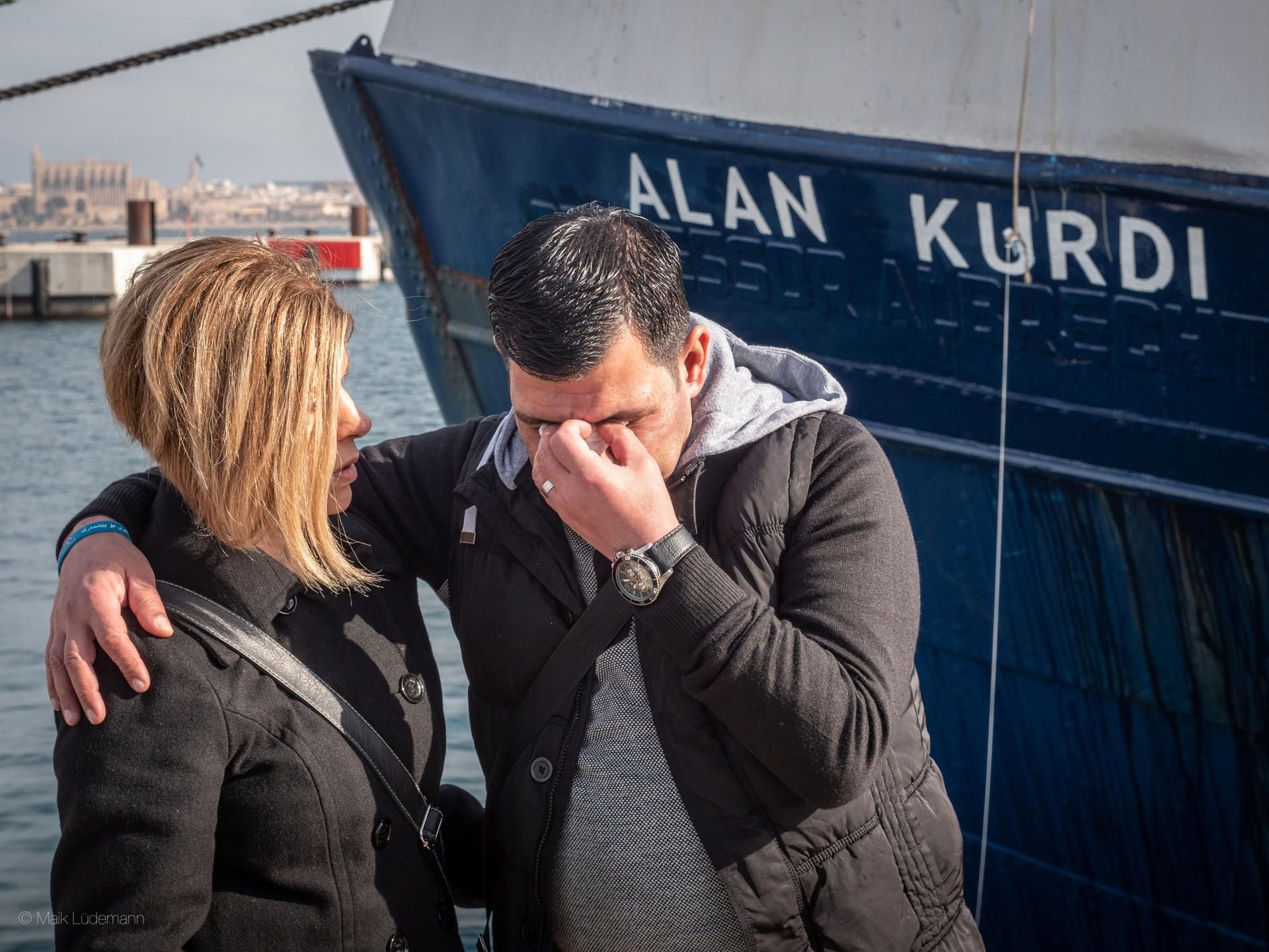 Vater Abdullah Kurdi sagte im Vorfeld, er sei glücklich, dass ein deutsches Rettungsschiff den Namen seines Jungen tragen werde.