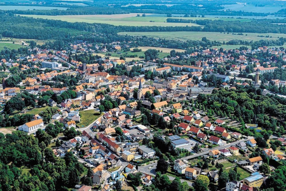 Stadt Hohenmölsen aus der Luft