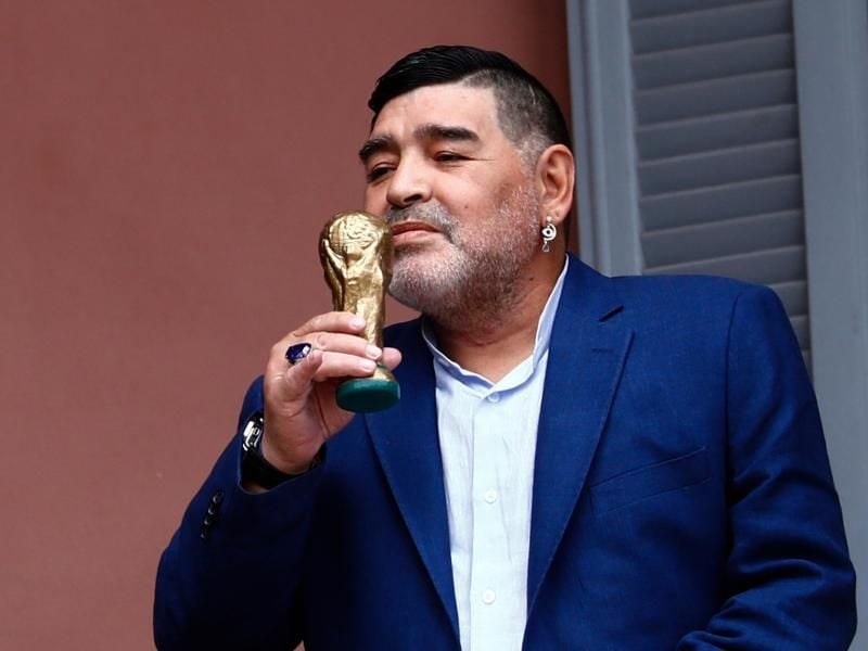 Feiert seinen 60. Geburtstag: Diego Armando Maradona. Foto: Marcos Brindicci/AP/dpa