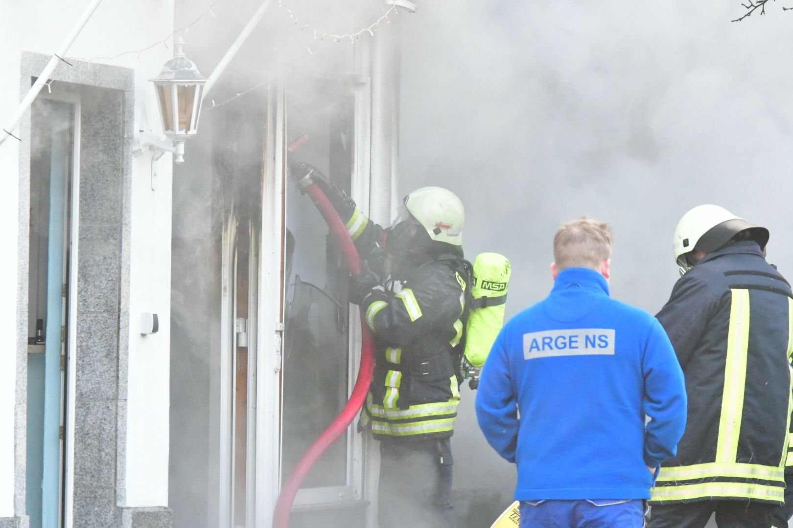 Brand in der Selauer Straße in Weißenfels