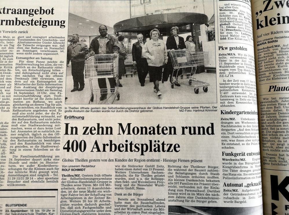 So berichtete die Mitteldeutsche Zeitung am 20. September 1994.
