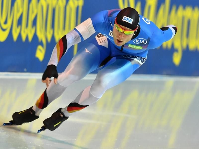 Deutscher Hoffnungsträger der Eisschnellläufer: Nico Ihle. Foto: Peter Kneffel