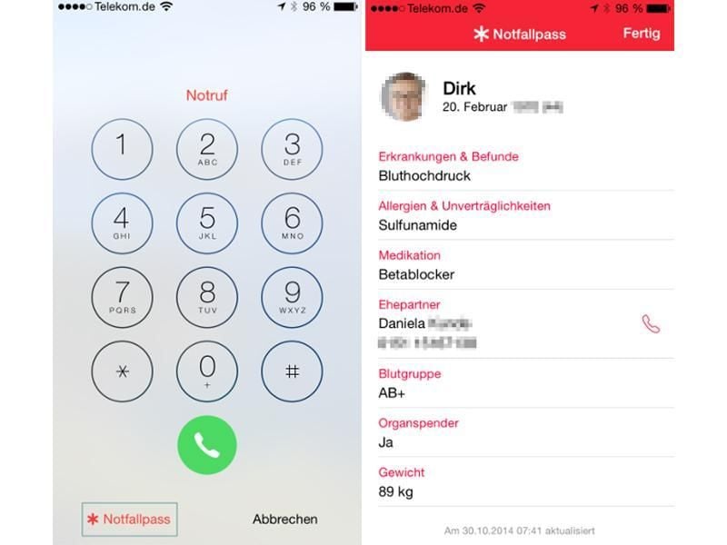 Wer hilft weiter, wenn man bei einem medizinischen Notfall nicht mehr ansprechbar ist? Mit dem Notfall-Pass erhalten Rettungskräfte wichtige Informationen über das iPhone. Foto: dpa-infocom