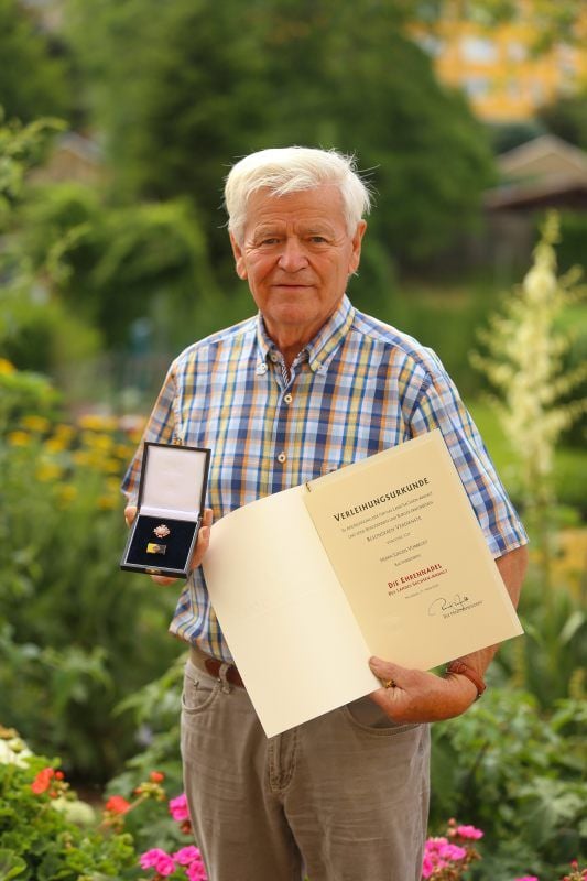 Jürgen Vorbrodt wurde für sein ehrenamtliches Engagement ausgezeichnet.