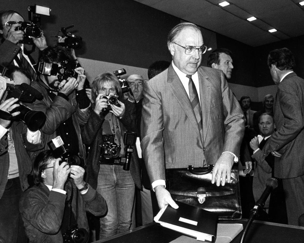 Helmut Kohl vor dem Flick-Ausschuss.