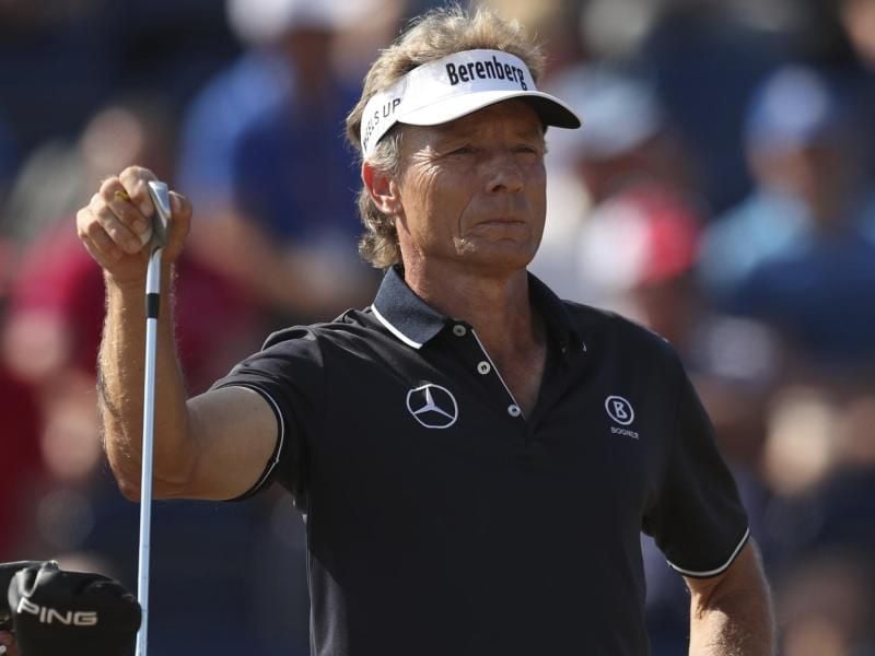 Spielte eine großartige British Open in Carnoustie: Bernhard Langer. Foto: Jon Super/AP