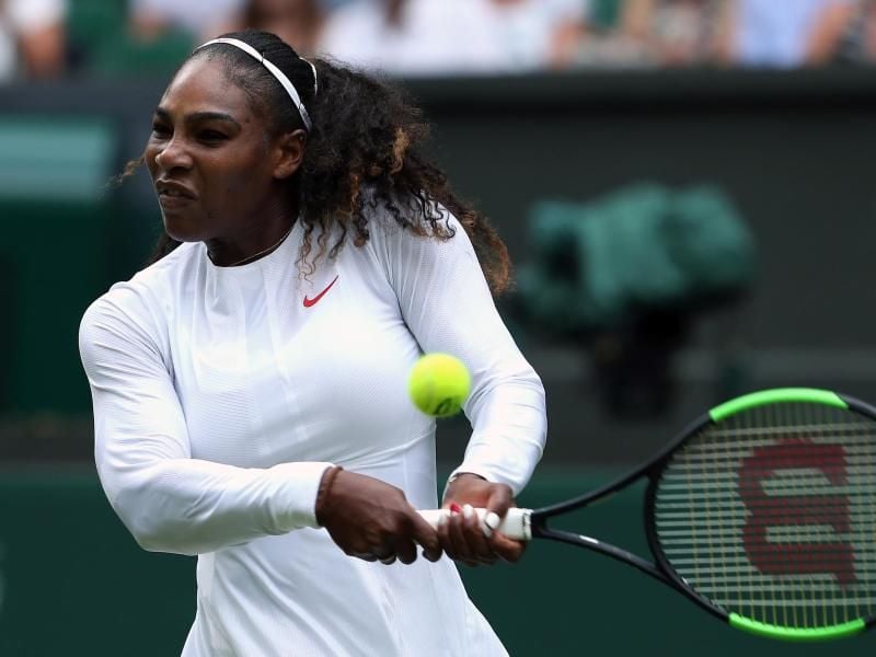 Obwohl in der Weltrangliste auf Rang 181 ist Serena Williams in Wimbledon an Position 25 gesetzt. Foto: Jonathan Brady/PA Wire