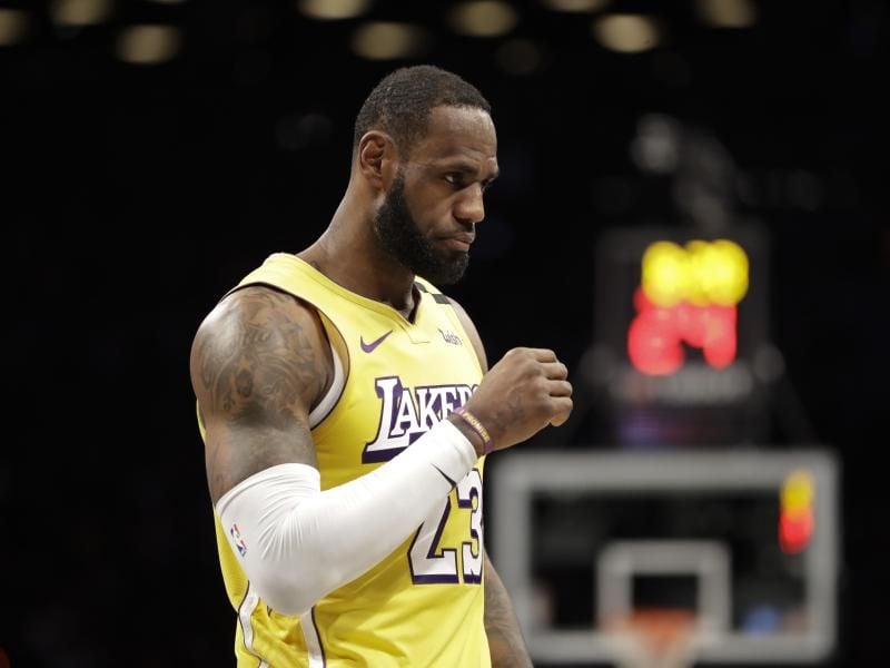 Für LeBron James von den Los Angeles Lakers ist es die 16. Allstar-Game-Teilnahme nacheinander. Foto: Frank Franklin Ii/AP/dpa