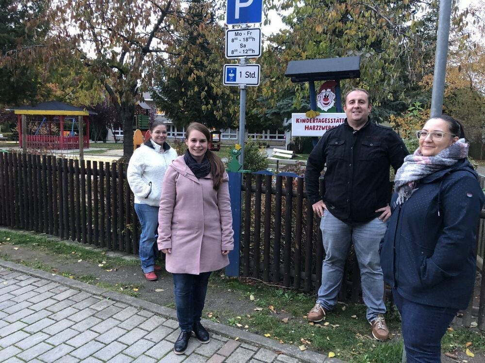 Arbeiten im Vorstand des Fördervereins Kita Harzzwerge: Kathleen Kaden-Kurzidim, Michaela Kubasiak, André Kutzke und Claudia Wagner (v.l.n.r.).