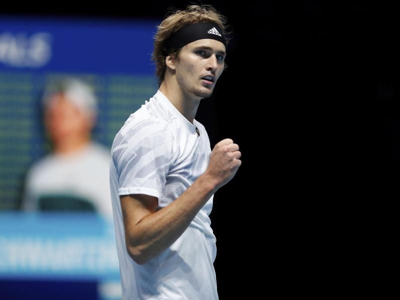 Trifft im letzten Gruppenspiel bei den ATP Finals auf Novak Djokovic: Alexander Zverev. Foto: Frank Augstein/AP/dpa
