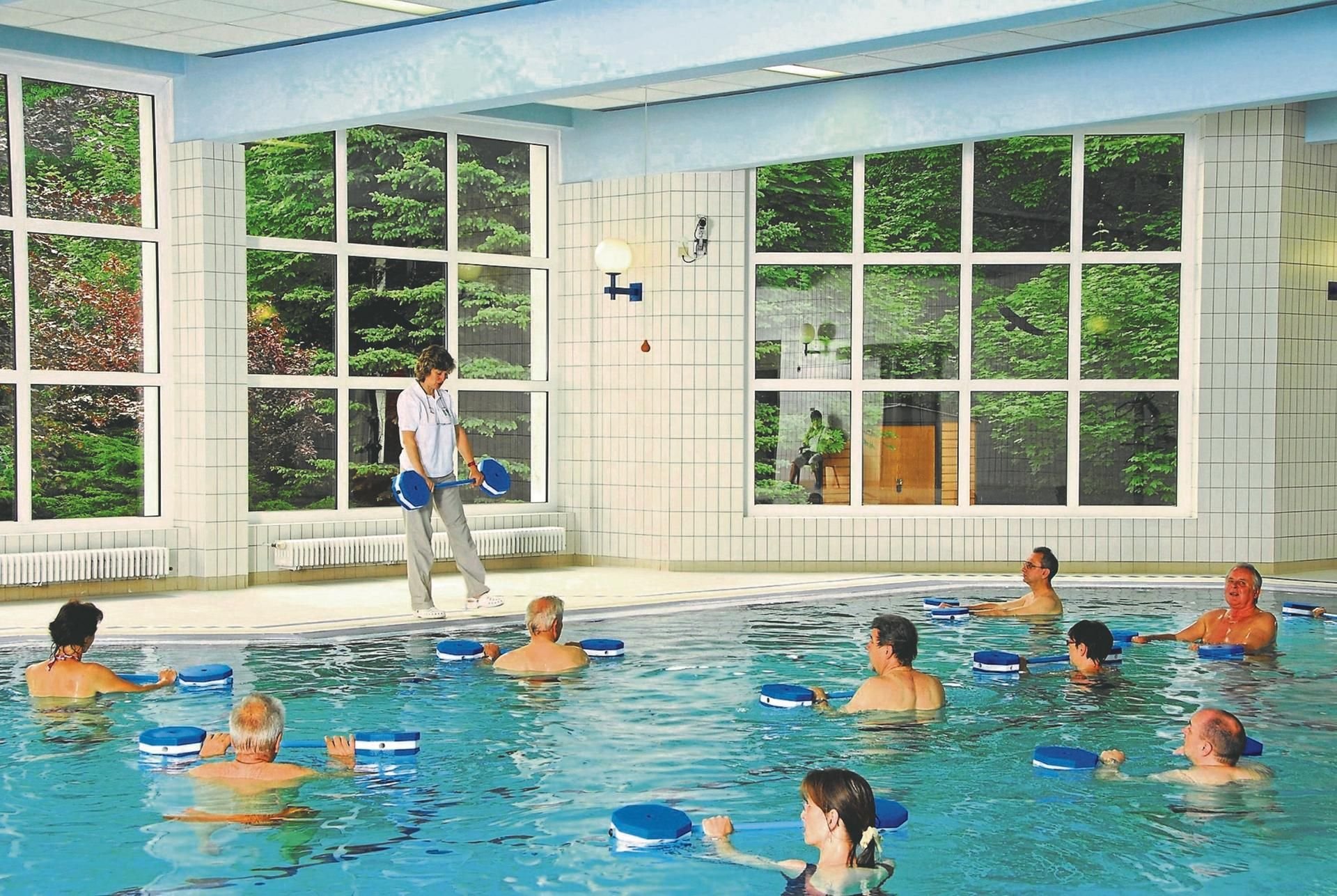 Bewegungsbad im Paracelsus-Harz-Klinikum Bad Suderode im Jahr 1995