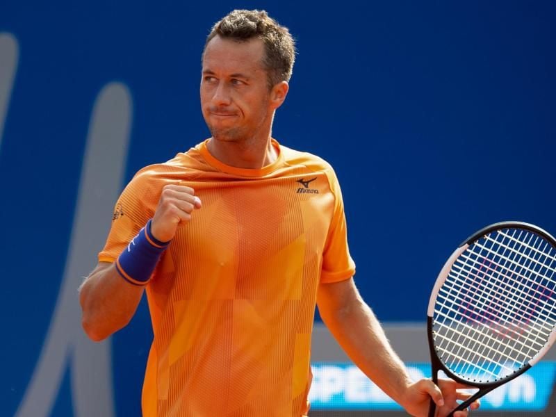Kohlschreiber setzte sich zum Auftakt in Rom mit 2:1-Sätzen gegen Gilles Simon durch. Foto: Sven Hoppe