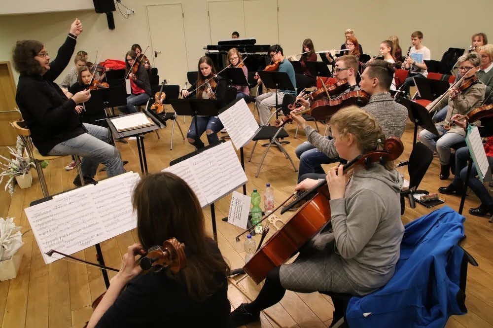 Die Junge Philharmonie probt derzeit für das Konzert „Ein feste Burg“