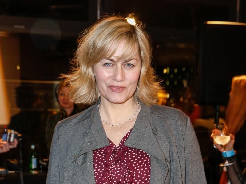 Gesine Cukrowski bei der Actors Night. Foto: Gerald Matzka/dpa-Zentralbild/dpa