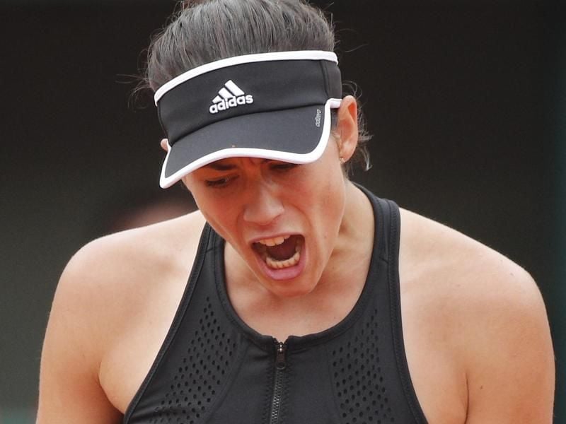Garbine Muguruza siegte glatt gegen Scharapowa. Foto: Christophe Ena/AP
