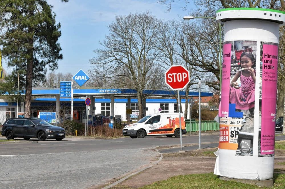 In der Tankstelle an der Heidestraße gibt es bald Burger.