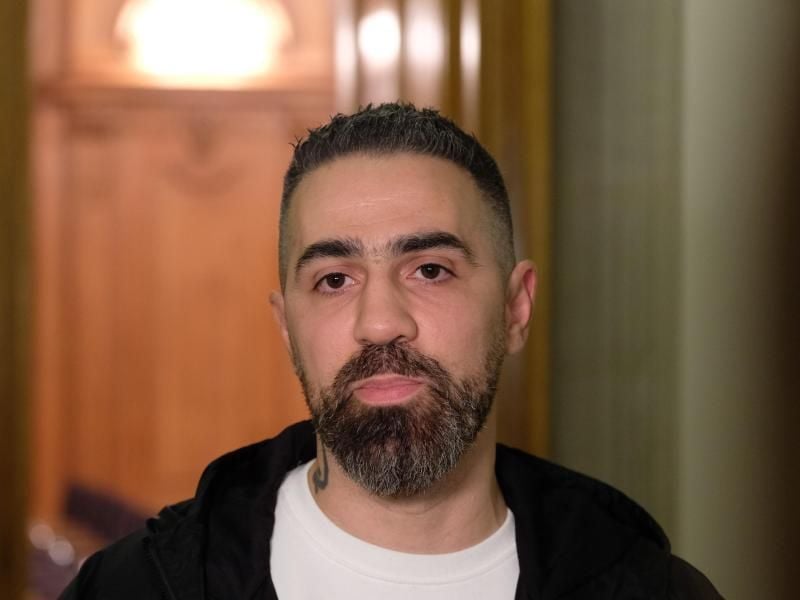 Bushido, Rapper und Musikproduzent, im Bundesverwaltungsgericht. Foto: Sebastian Willnow/zb/dpa/Archivbild