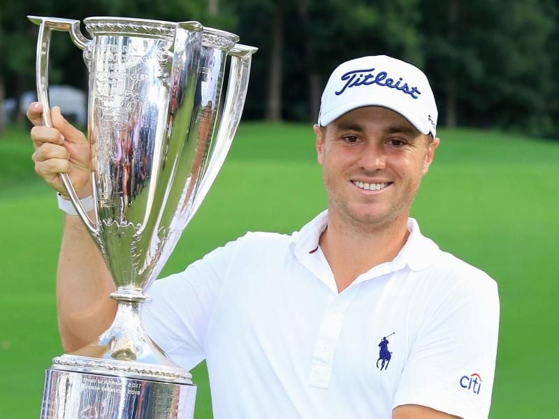 Justin Thomas hat das zweite Turnier der FedExCup-Playoffs gewonnen. Foto: kyodo