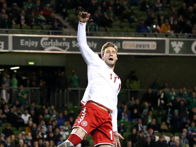 Verletzte sich im WM-Testspiel Dänemarks: Stürmer Nicklas Bendtner. Foto: Brian Lawless
