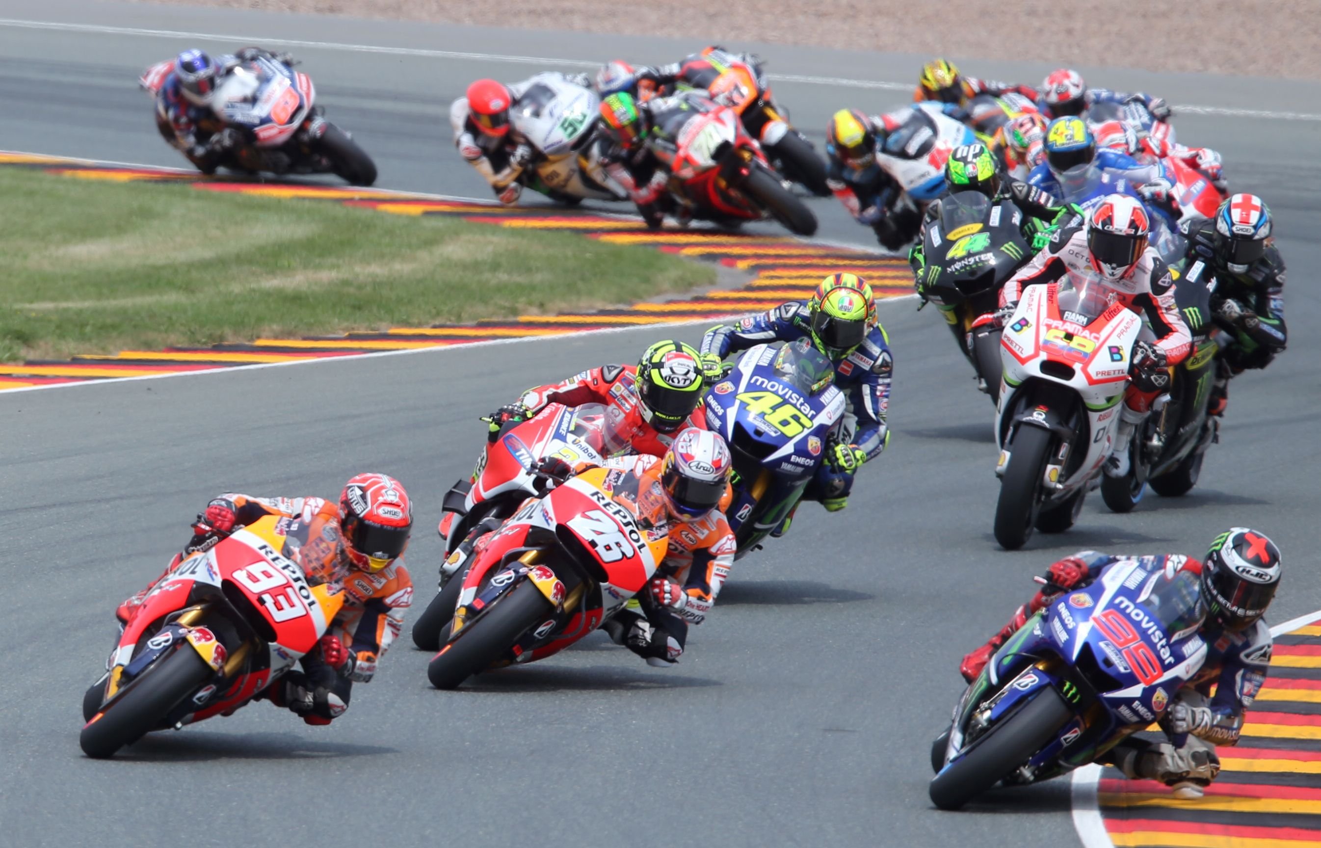 Motorrad-WM Grand Prix Deutschland 2015 auf dem Sachsenring in Hohenstein-Ernstthal
