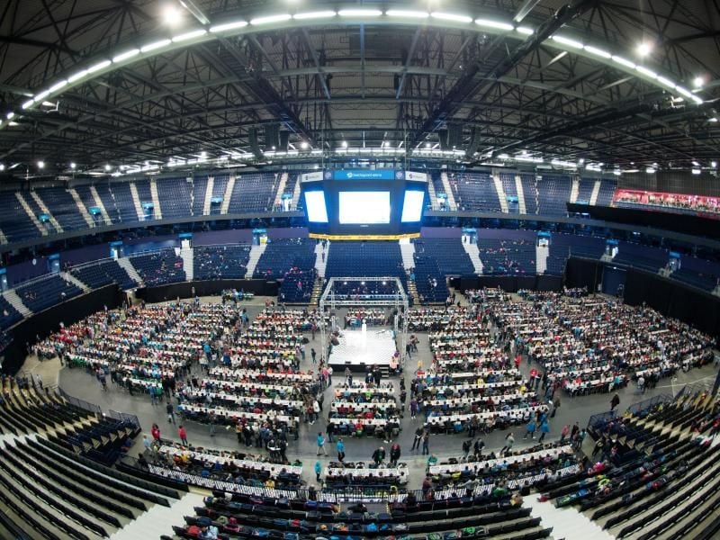 Barclaycard-Arena in Hamburg. Foto: Daniel Reinhardt/Archiv