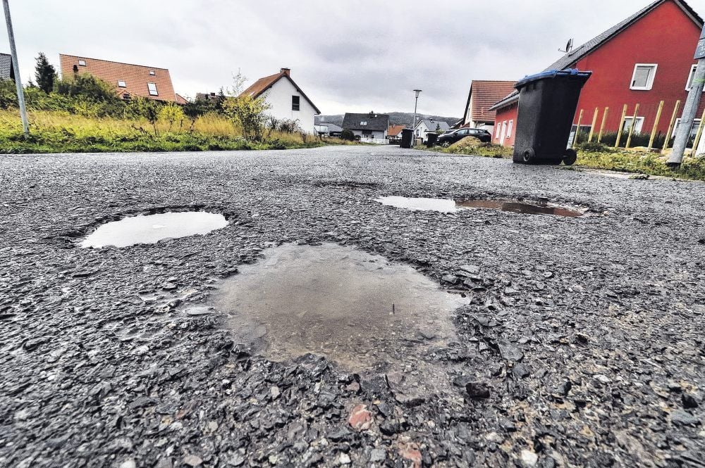 Gemeinde Rottleberode: Schon 2010 sollte die Straße im Rottleberöder Wohngebiet „Am Kreiselsberg“ gepflastert sein.