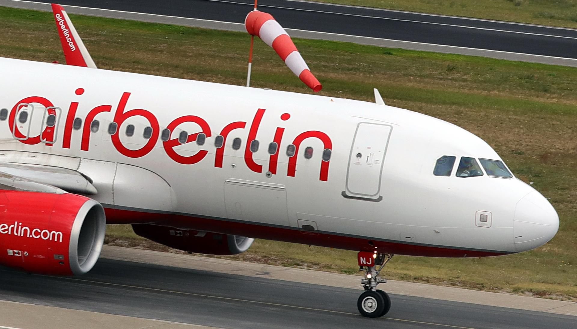 Flugzeug der Fluggesellschaft Air Berlin.