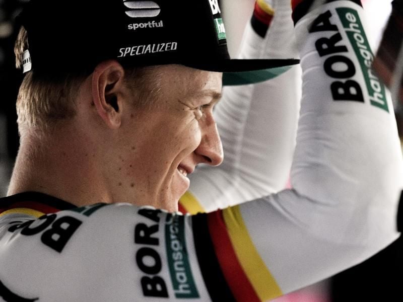 Pascal Ackermann holte sich beim Straßenrennen in Alkmaar Bronze. Foto: Marco Alpozzi/Lapresse/Lapresse via ZUMA Press