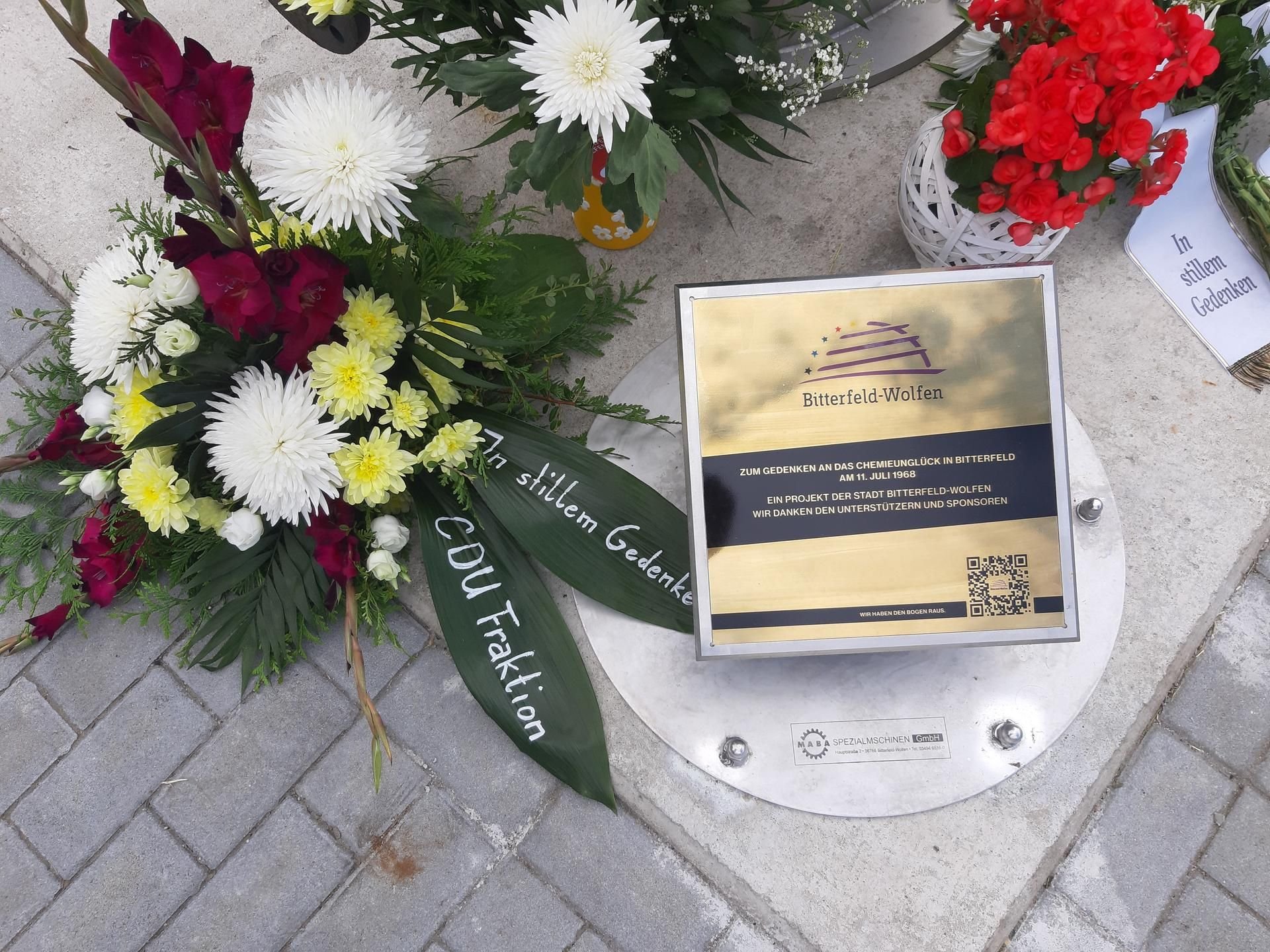 In Bitterfeld wurde an die Explosion im damaligen Chemiekombinat Bitterfeld vor 52 Jahren gedacht.