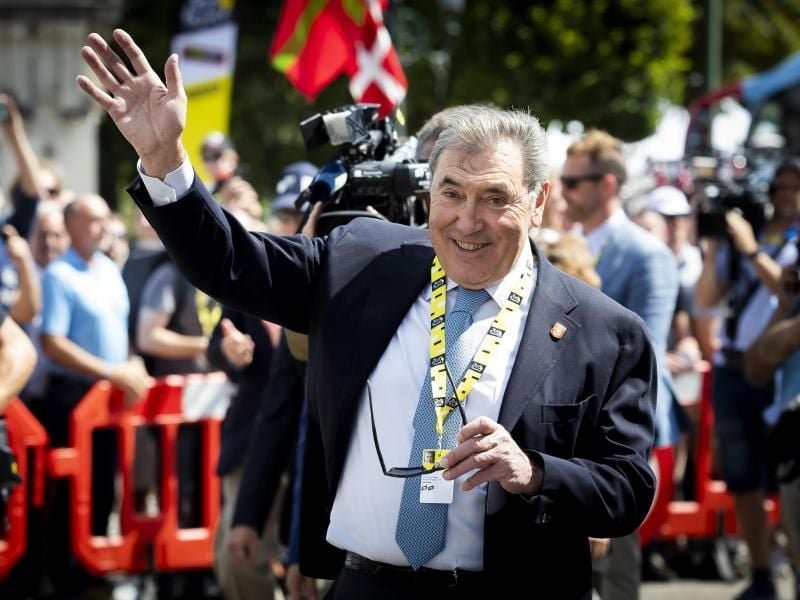 Feiert in diesem Jahr seinen 75. Geburtstag: Radsport-Legende Eddy Merckx. Foto: Kristof Van Accom/BELGA/dpa