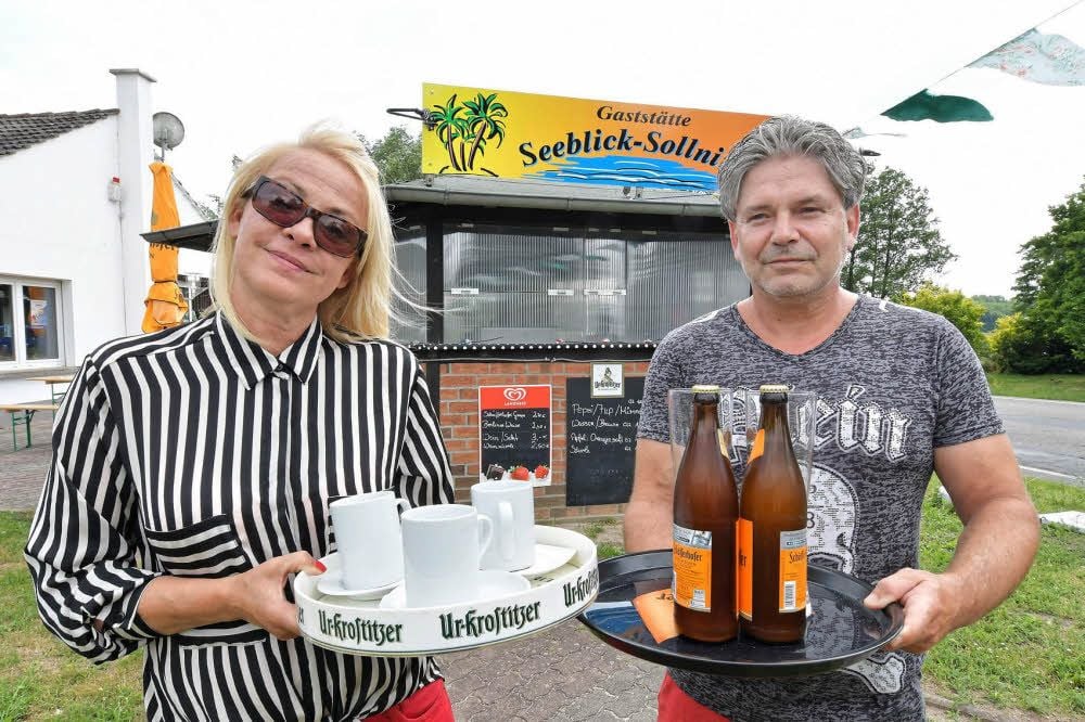 Peggy Lange und Heiko Nowak sind die neuen Pächter der Sollnitzer Gaststätte „Seeblick“.