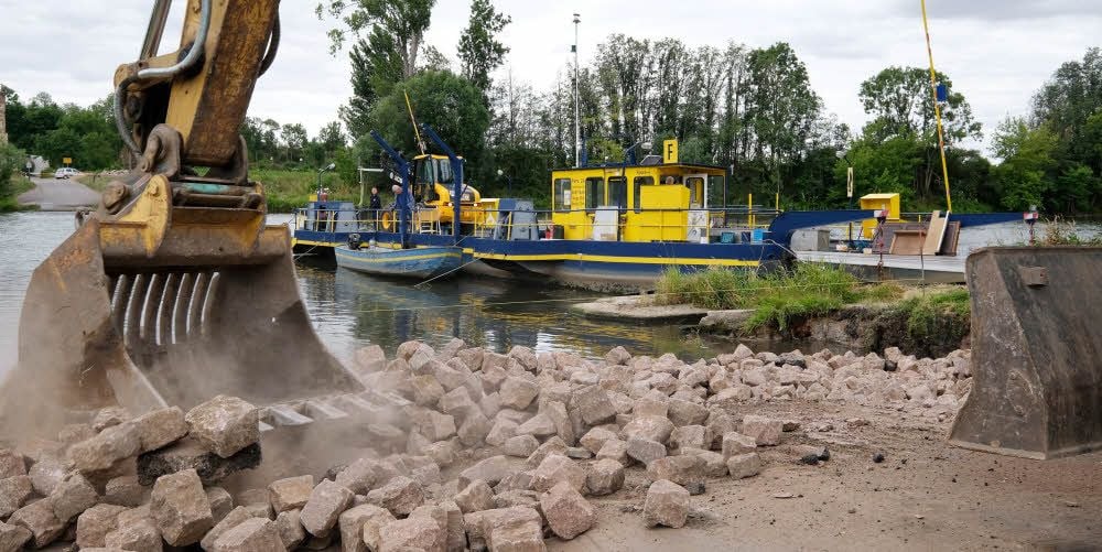 Die Fähre ist jetzt sechs Wochen außer Betrieb.