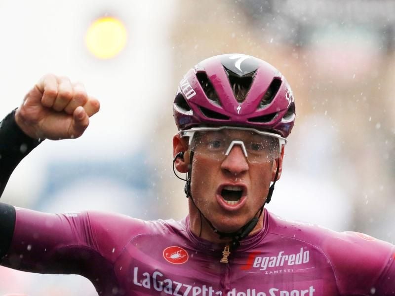 Pascal Ackermann vom Team Bora-hansgrohe hat die erste Etappe der Polen-Rundfahrt gewonnen. Foto: Yuzuru Sunada/BELGA