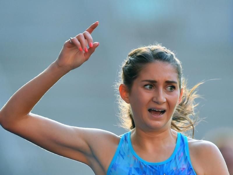 Hindernis-Europameisterin Gesa Krause hat bei der Team-EM im polnischen Bydgoszcz ihr Rennen in 9:36,67 Minuten gewonnen. Foto: H. Schmidt