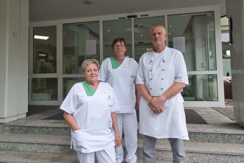 Luise Hellmund (v.l.n.r.), Angelika Nabert und Mario Becker.