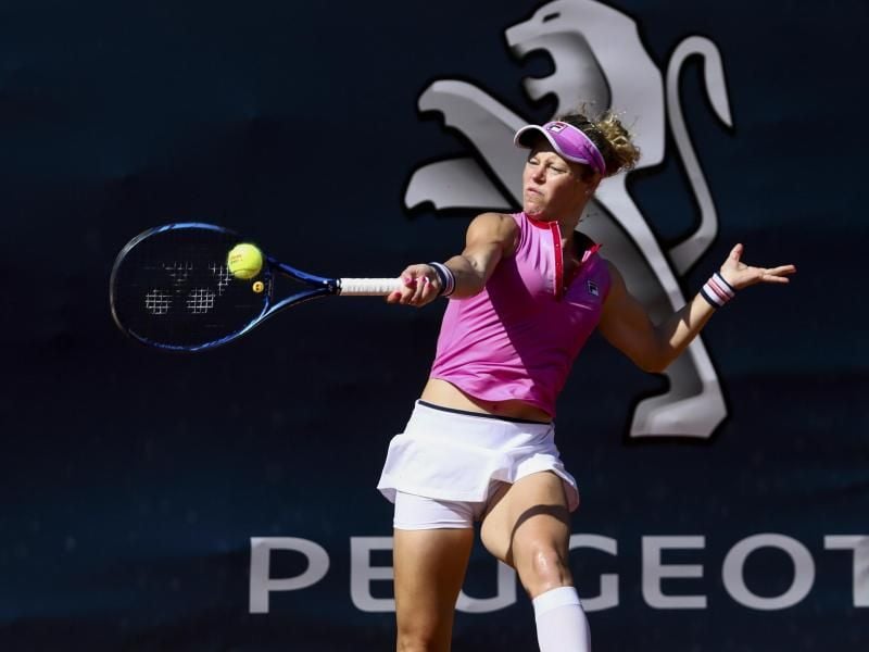 Laura Siegemund gewann ihr Auftaktmatch in Prag. Foto: -/Palermo Ladies Open/AP/dpa