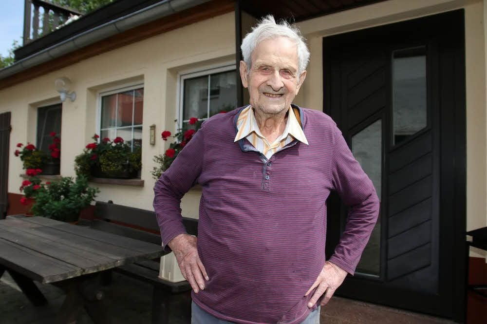 Fritz Bang wurde Landwirt und blieb im Elternhaus.