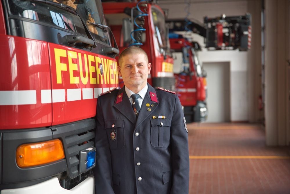Stadtjugendwart Erik Feger engagiert sich seit vielen Jahren für die Ausbildung des Feuerwehrnachwuchses.