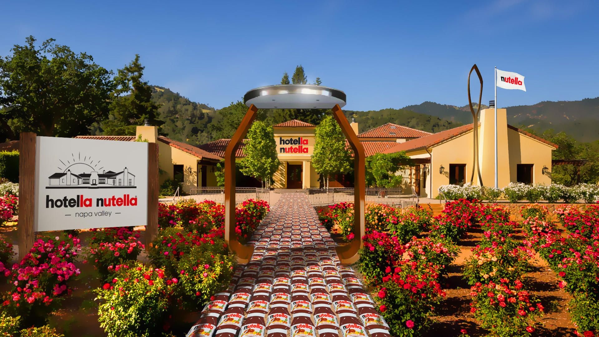 In Napa Valley Kalifornien öffnet im Januar 2020 ein Nutella-Hotel seine Pforten.