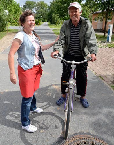 Bettina Löbnitz und Norbert Winkler im Gespräch