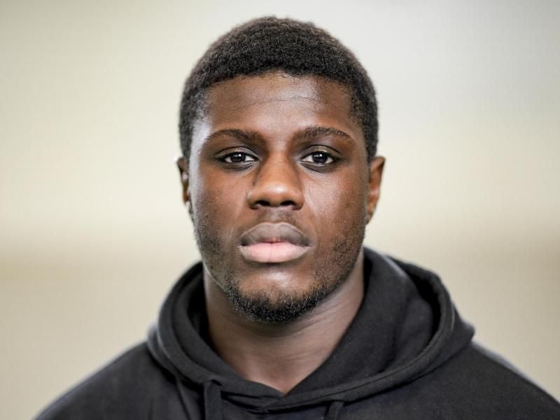 WBC Junior World Champion Peter Kadiru. Foto: Axel Heimken/dpa/archivbild