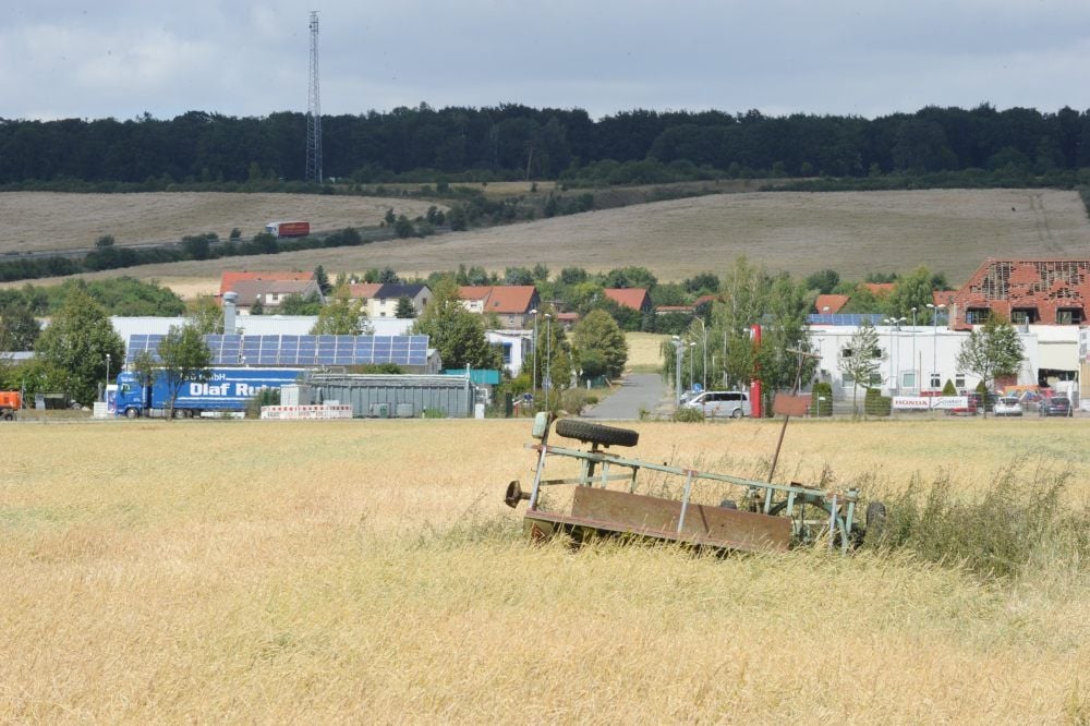 Rothenschirmbach: Auf dieser Fläche an der A 38 und der B 180 soll das neue Industriegebiet entwickelt werden.