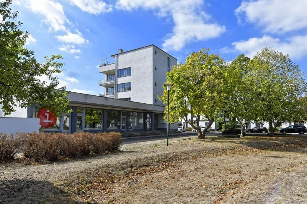 Die Freifläche vor dem Konsumgebäude soll umgestaltet werden - dafür sollen auch die Bäume fallen.