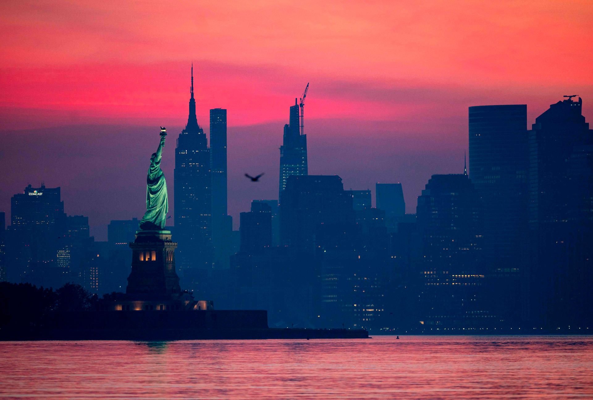 Die Skyline von Manhattan