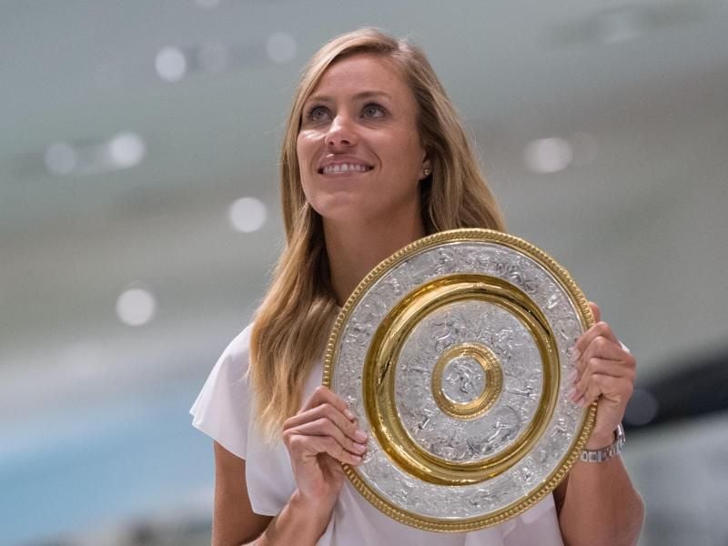 Angelique Kerber fährt als Titelverteidigerin nach Wimbledon und ist nach Tommy Haas klar Mitfavoritin. Foto: Marijan Murat