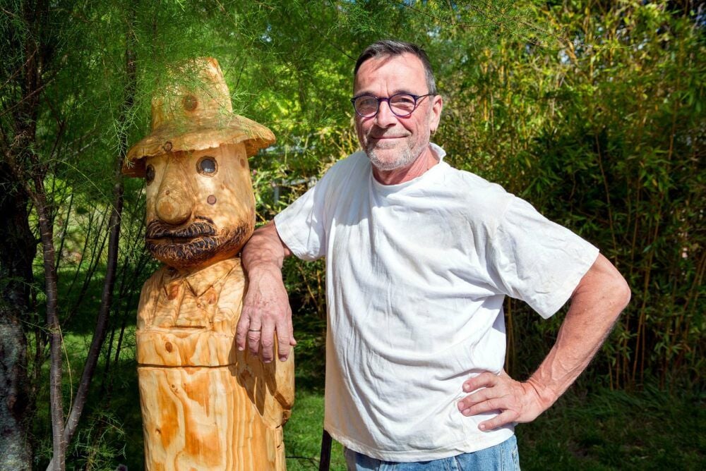 Figuren jeder Art formt Klaus Pilz aus Holz.