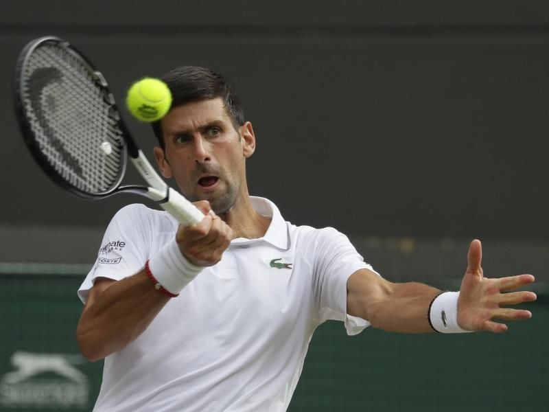 Holte einen poblemlosen Achtelfinalsieg gegen Ugo Humbert: Novak Djokovic. Foto: Kirsty Wigglesworth/AP