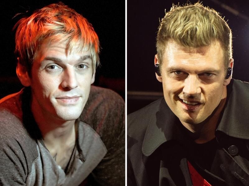 Aaron Carter (l) und sein Bruder Nick gehen seit Jahren getrennte Wege. Foto: Britta Pedersen/dpa-Zentralbild/
