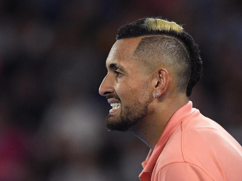 Ist weiterhin über andere Teilnehmer der Adria-Tour verärgert: Nick Kyrgios. Foto: Lukas Coch/AAP/dpa